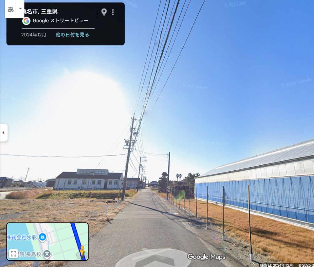 なばな歯科医院の横を直進